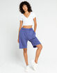 FULL TILT Womens Blue Sweat Shorts image number 4