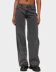 EDIKTED Tall Raelynn Washed Low Rise Baggy Jeans image number 1