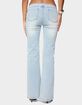 EDIKTED Kenza Belted Low Rise Flared Jeans image number 3