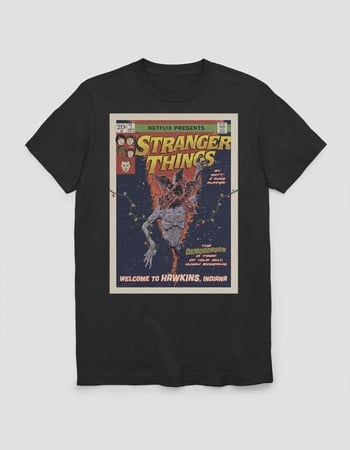 STRANGER THINGS Comic Cover Unisex Tee Primary Image
