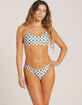 RSQ 70s Checkered Cheeky Bikini Bottoms image number 1