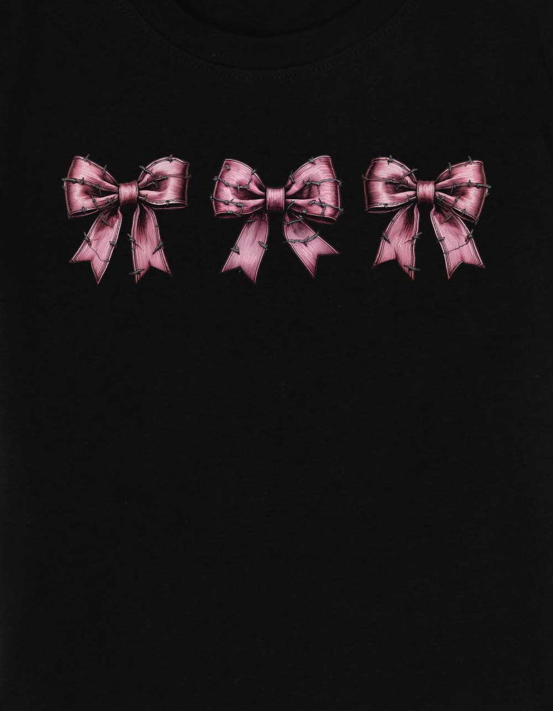 BOW Wire Trio Womens Baby Tee image number 2