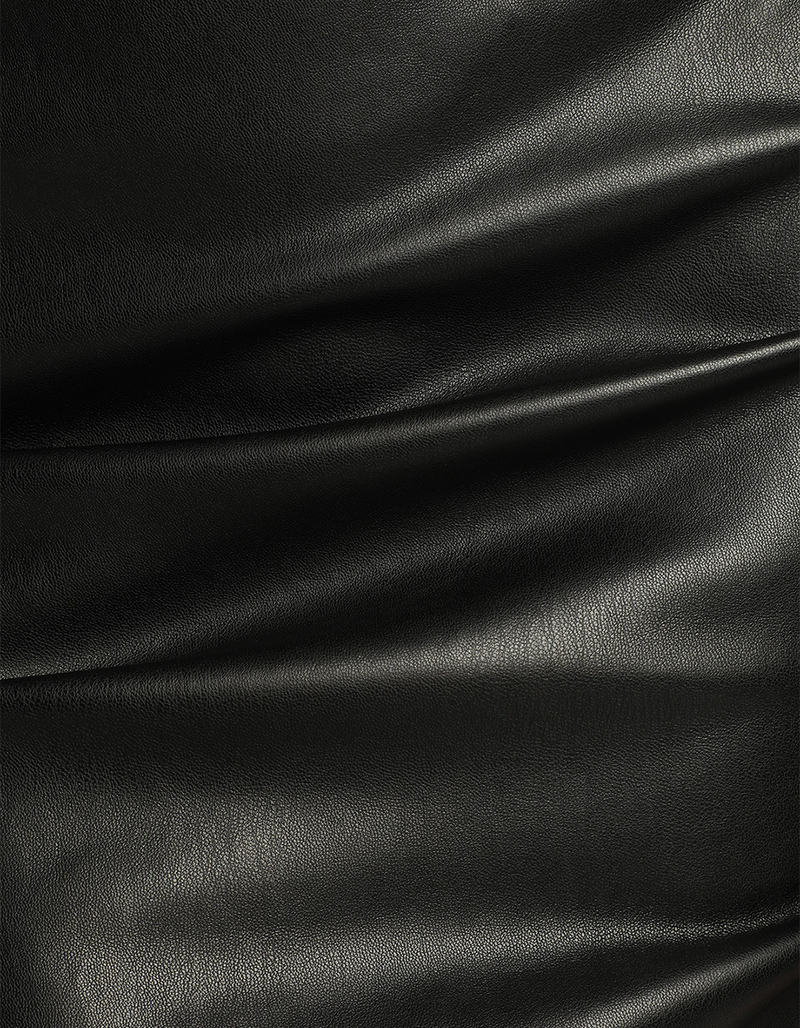 LULUS Faux Leather Womens Dress image number 4