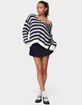 EDIKTED Eugenie Oversized Striped Knit Sweater image number 4