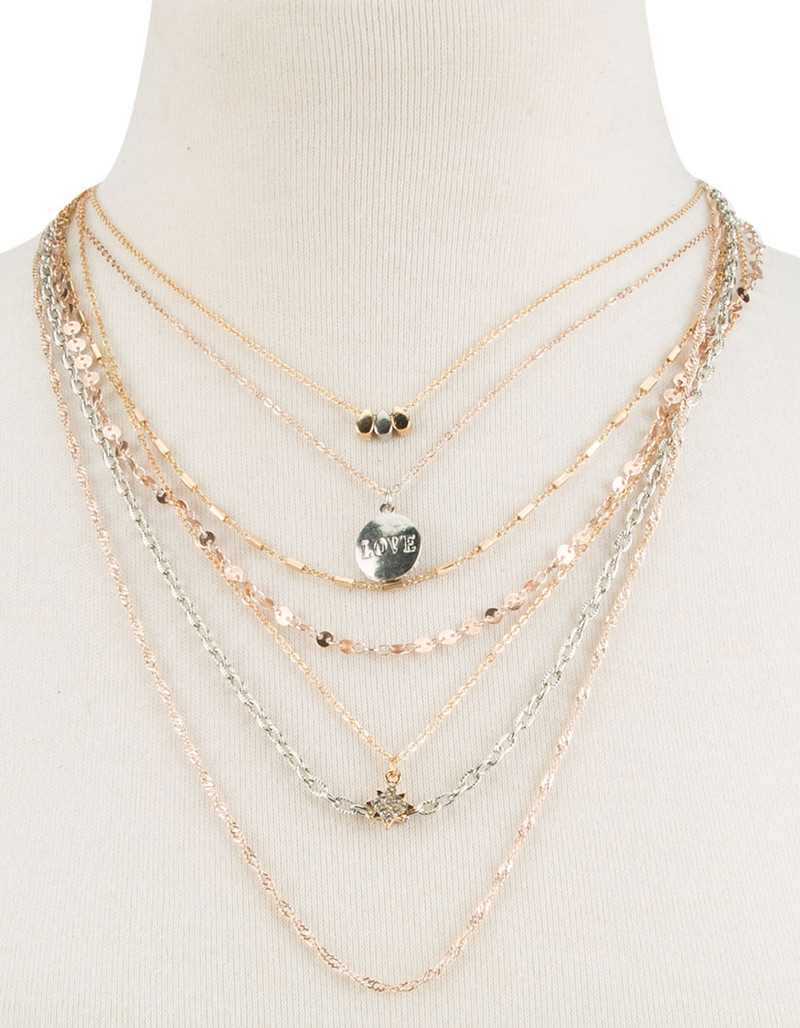 FULL TILT Love Layer Necklace image number 0