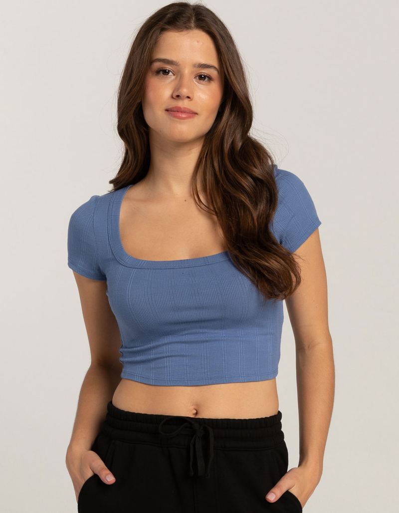 BOZZOLO Square Neck Womens Tee image number 0