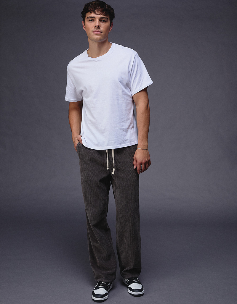 RSQ Mens Washed Straight Fit Corduroy Pants image number 1