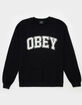 OBEY Academic Mens Crewneck Sweatshirt image number 1