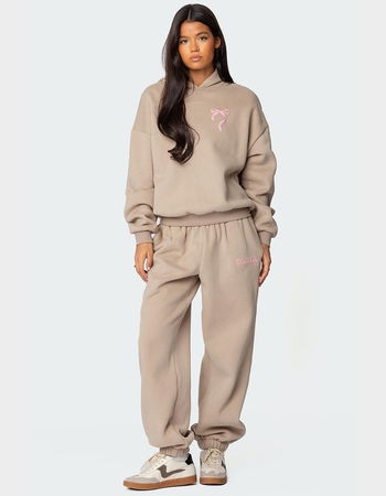 EDIKTED Sasha Bow Detail Hoodie Alternative Image