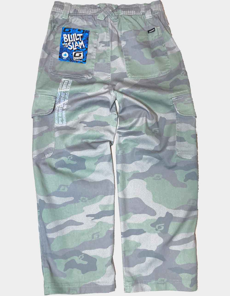 GROM Ride Right Drawstring Super Baggy Boys Cargo Pants image number 1