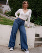 RSQ Womens High Rise Wide Leg Jeans image number 11