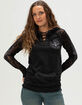 AFFLICTION Simulation Womens Lace Up Hoodie image number 2