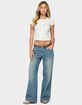 EDIKTED Odella Floral Ribbed Button Up Top image number 4