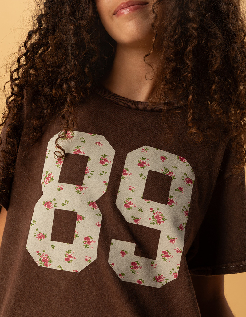 FULL TILT 89 Girls Ditsy Boyfriend Tee image number 3