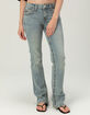 TRUE RELIGION Becca Mid Rise Big T Crystal Womens Bootcut Jeans image number 3