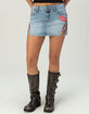 VON DUTCH Womens Low Rise Micro Mini Skirt image number 3