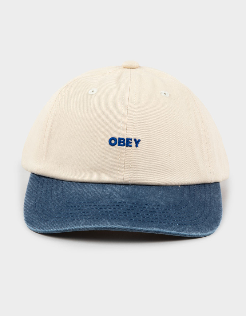 OBEY 2 Tone Bold 6 Panel Strapback Hat image number 1