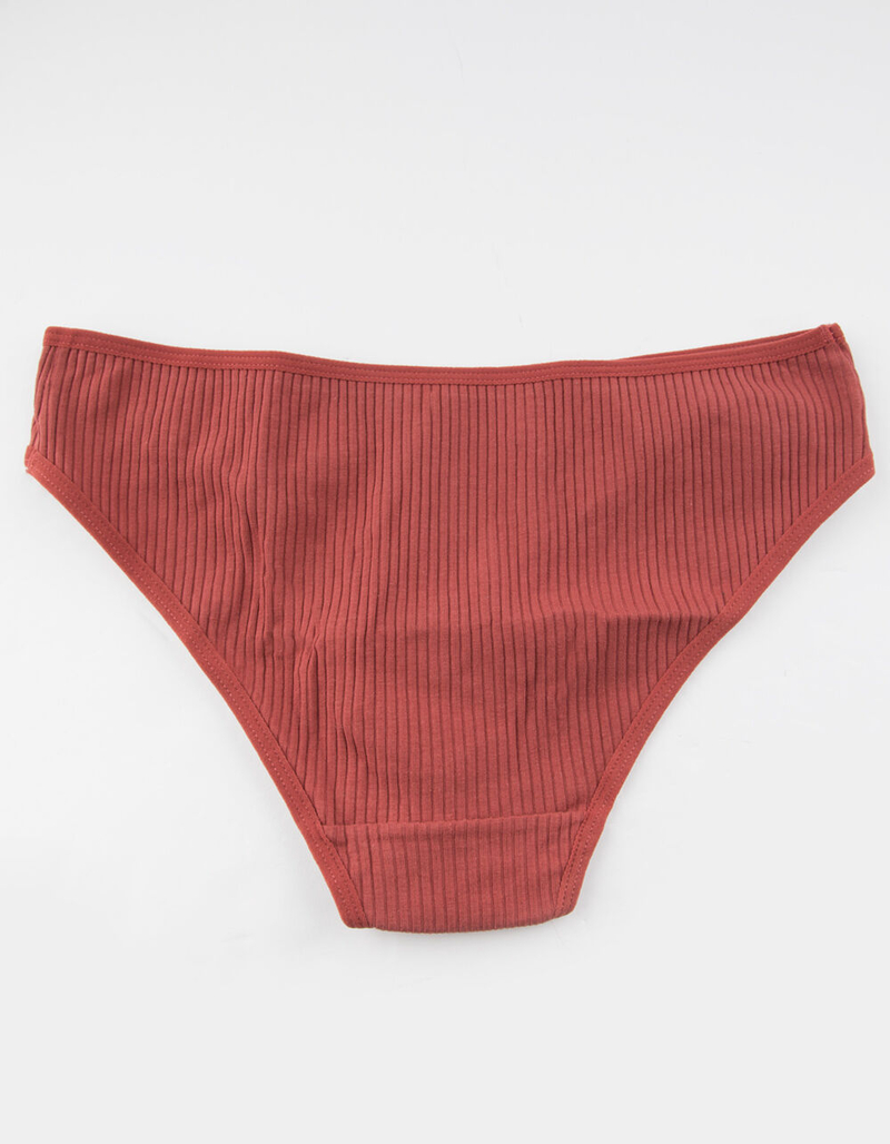 FULL TILT Ribbed Rust Panties image number 1