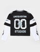 RSQ Mens Mesh Long Sleeve 2fer Boxy Jersey image number 2