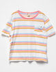 BILLABONG Surf Days Girls Striped Tee image number 1
