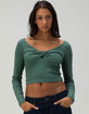 O'NEILL Kristin Twist Knit Womens Long Sleeve Top image number 1