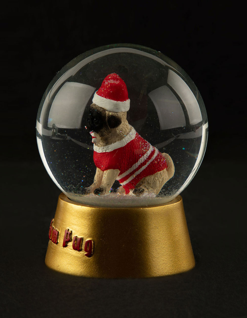 Bah Hum Pug Snow Globe image number 5