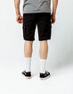 BROOKLYN CLOTH Black Mens Cargo Shorts image number 5