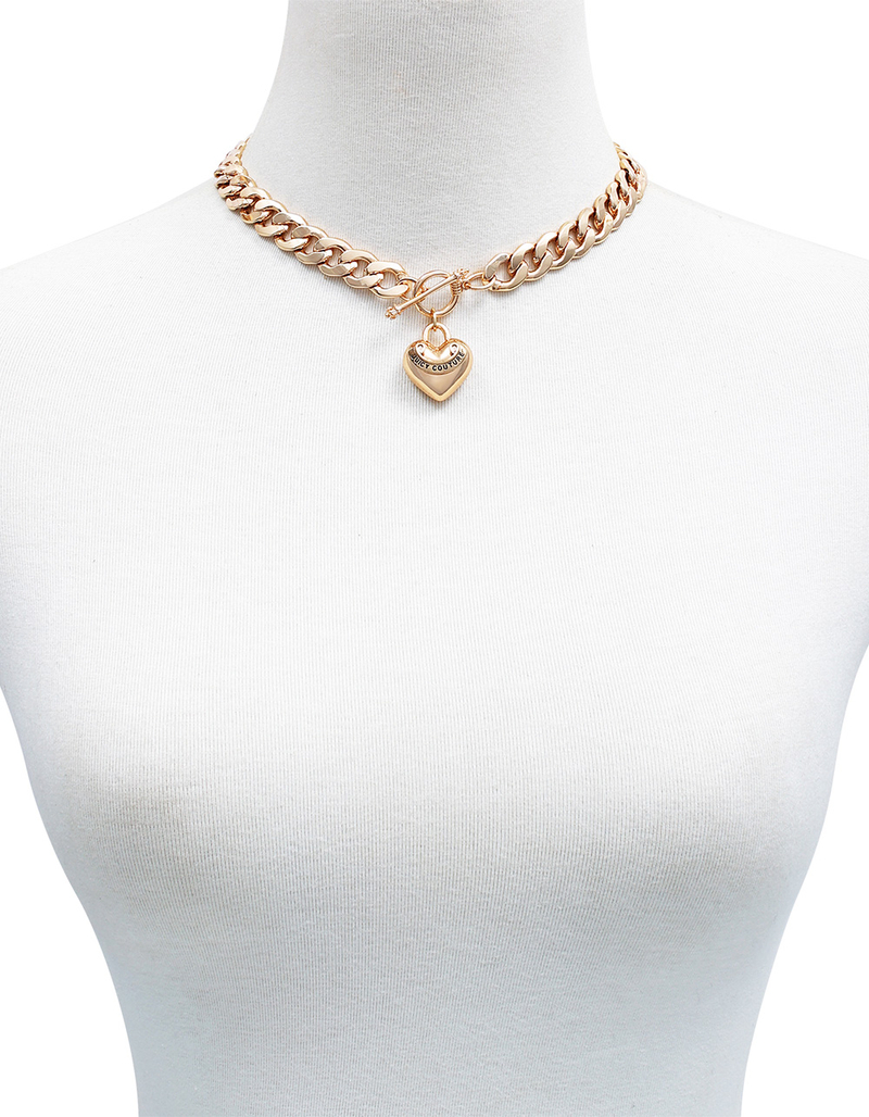 JUICY COUTURE Chain Heart Pendant Necklace image number 3