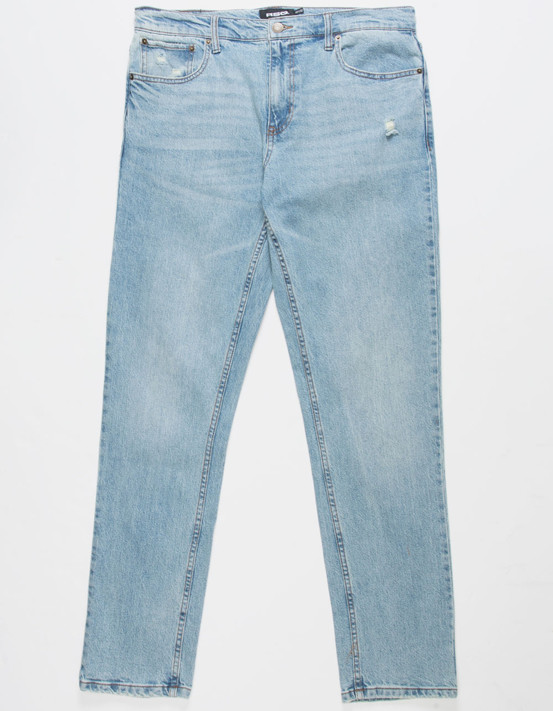 RSQ Mens Relaxed Taper Medium Tint Denim Jeans image number 5
