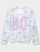 FULL TILT 00 Camo Girls Notch Crewneck Sweatshirt image number 2