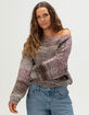 RSQ Womens Space Dye Sweater image number 5