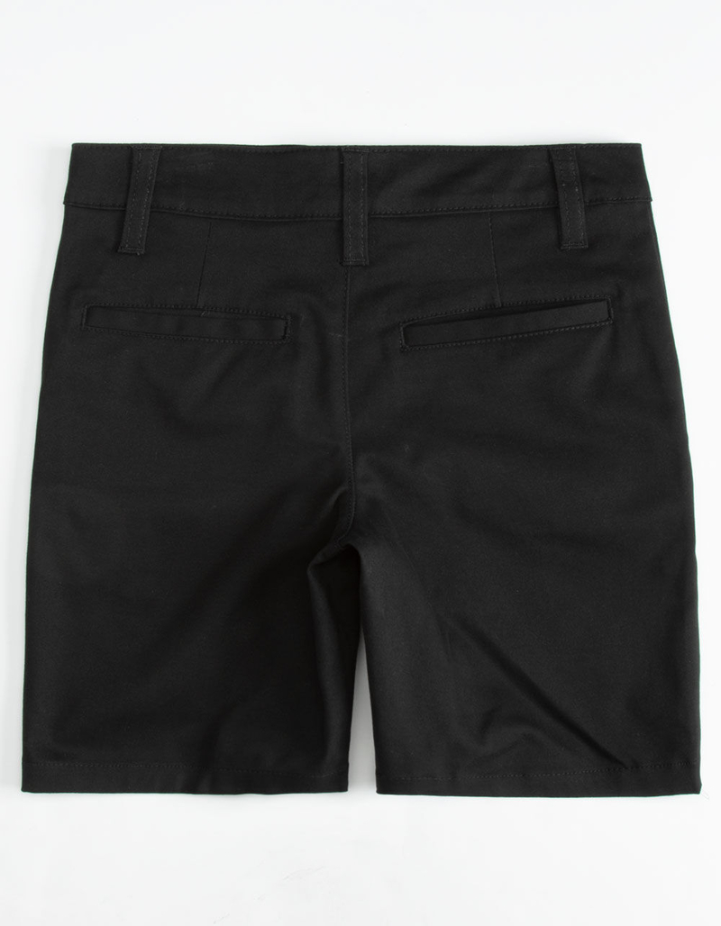 BLUE CROWN Black Boys Chino Shorts image number 1