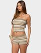 EDIKTED Daphnie Striped Pointelle Knit Tube Top image number 2