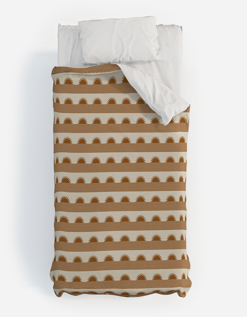 DENY DESIGNS Iveta Abolina Sunset Cider Twin XL Duvet Cover image number 1