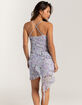FULL TILT Waterfall Mesh Printed Womens Slip Dress image number 4