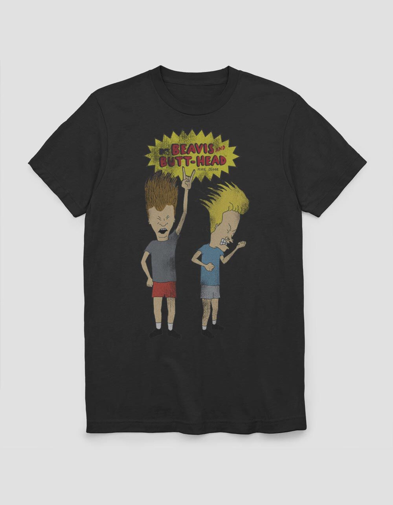 BEAVIS AND BUTT-HEAD Air Guitar Jam Unisex Tee image number 0