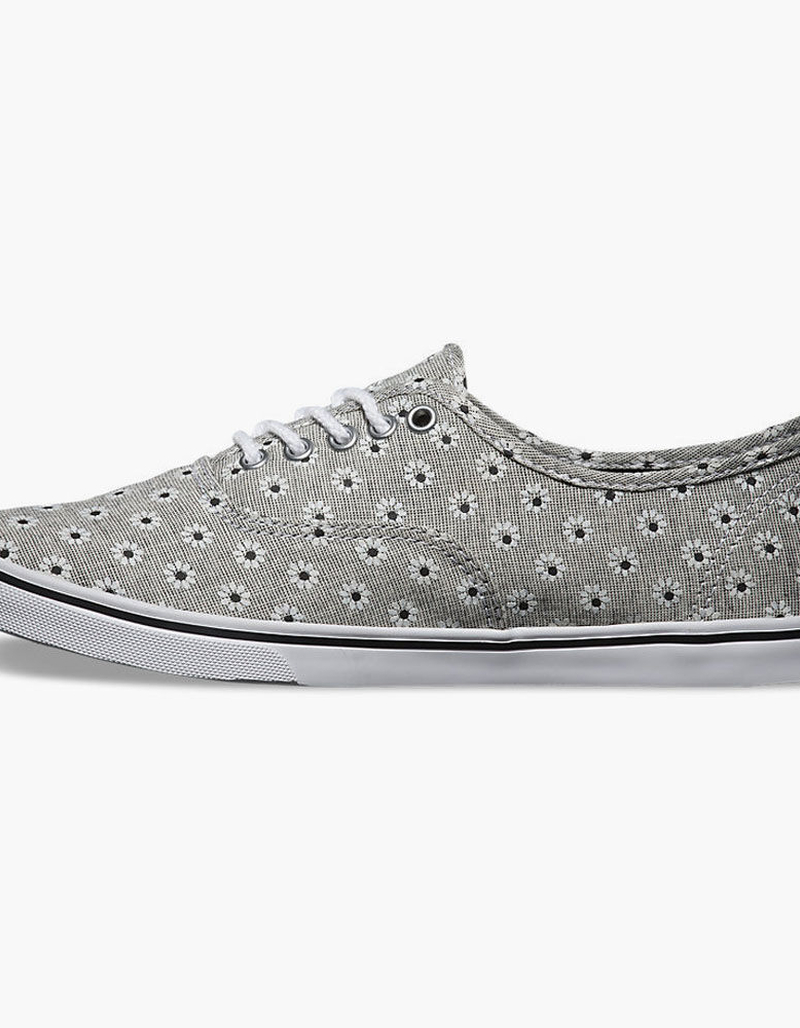 VANS Chambray Floral Authentic Lo Pro Womens Shoes image number 3