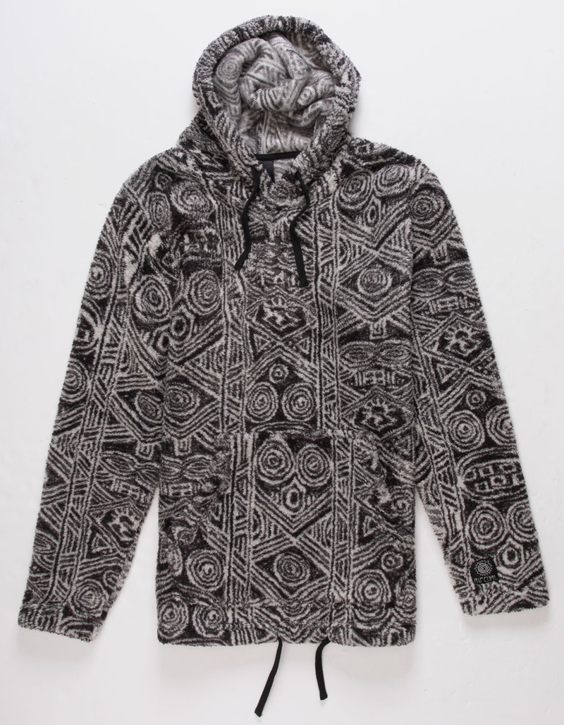 RIP CURL Archive Solid Rock Polar Fleece Mens Hooded Jacket image number 0