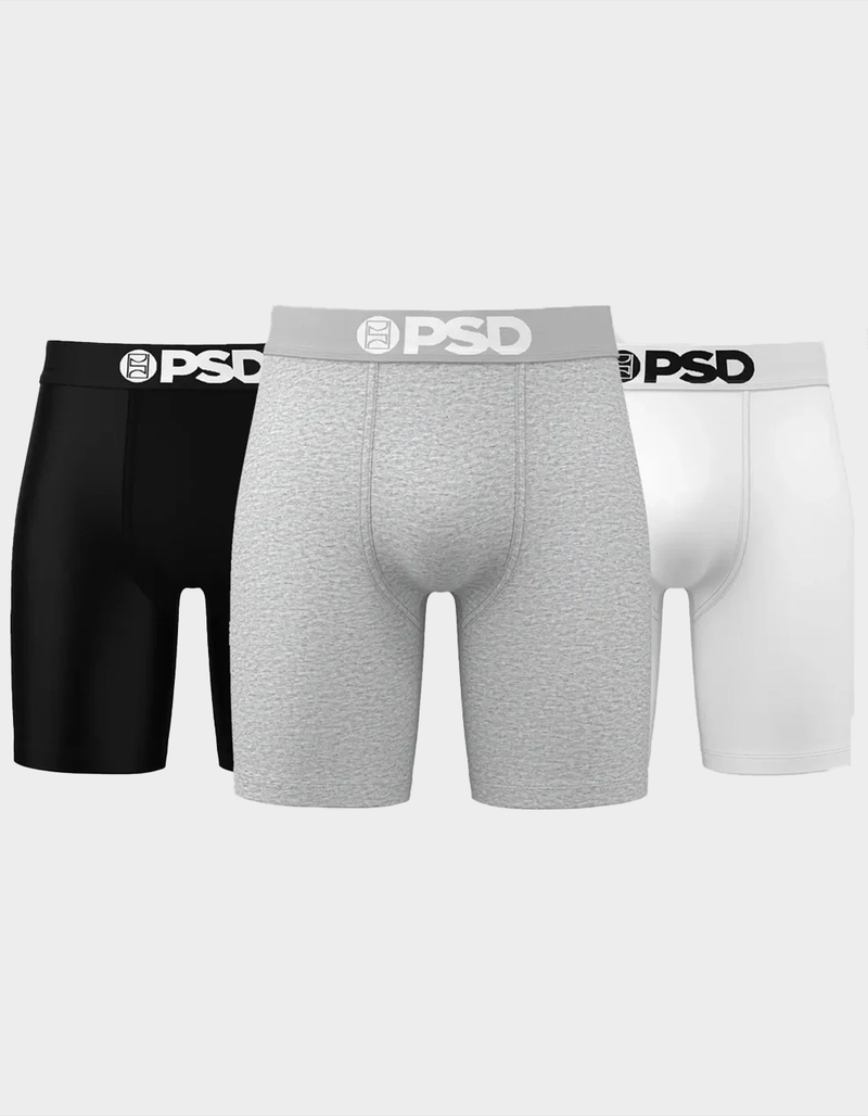 PSD Solids 3 Pack Mens Boxer Briefs image number 0
