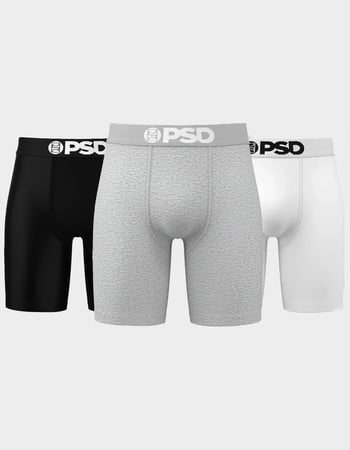 PSD Solids 3 Pack Mens Boxer Briefs Primary Image
