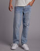 RSQ Mens Slim Straight Light Denim Jeans image number 2