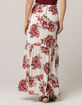 SKY AND SPARROW Rose Button Front Maxi Skirt image number 3