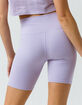 RSQ Nylon Womens Lavender Biker Shorts image number 3