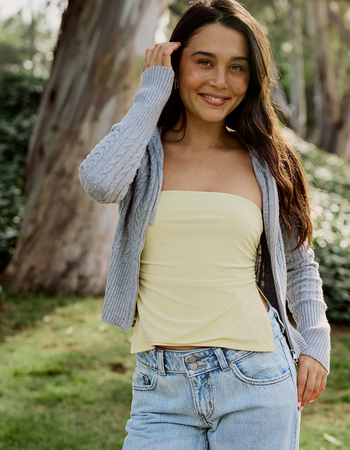 TILLYS Butter Soft Side Slit Womens Tube Top Primary Image