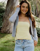 TILLYS Butter Soft Side Slit Womens Tube Top image number 1