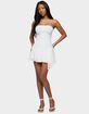 EDIKTED Elaia Asymmetric Strapless Lace Mini Dress image number 1