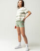 DICKIES High Rise Flex Womens Sage Cargo Shorts image number 4