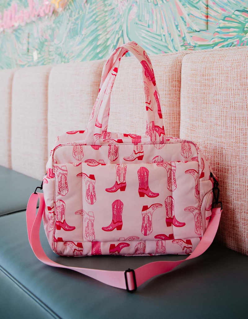 KATYDID Western Boots Weekender Bag image number 8