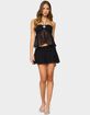 EDIKTED Jettie Asymmetric Chiffon Mini Skirt image number 3