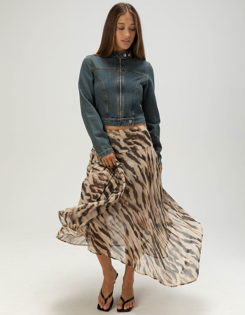 WEST OF MELROSE Womens Denim Jacket image number 4